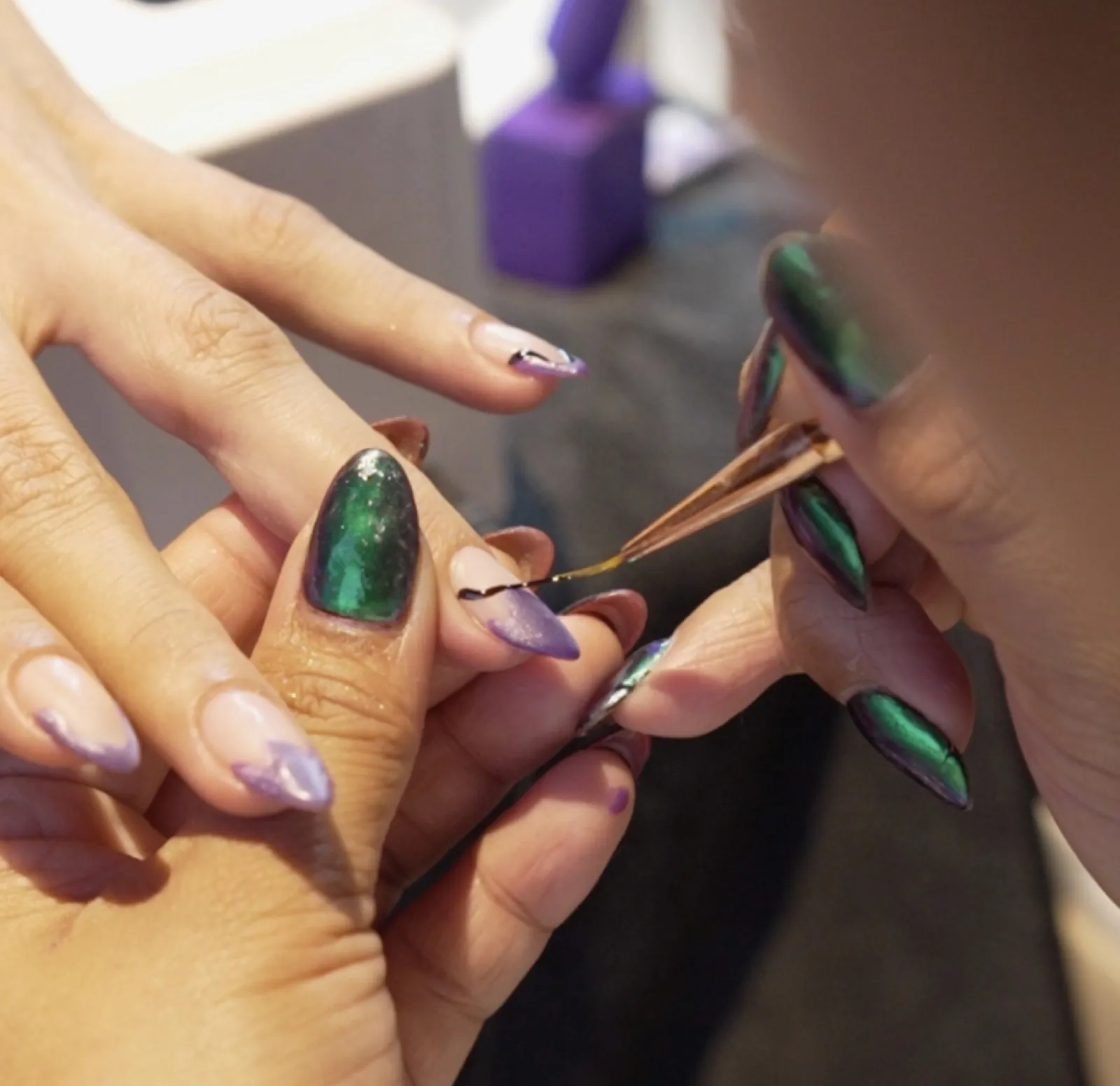 Main Branch nail art result